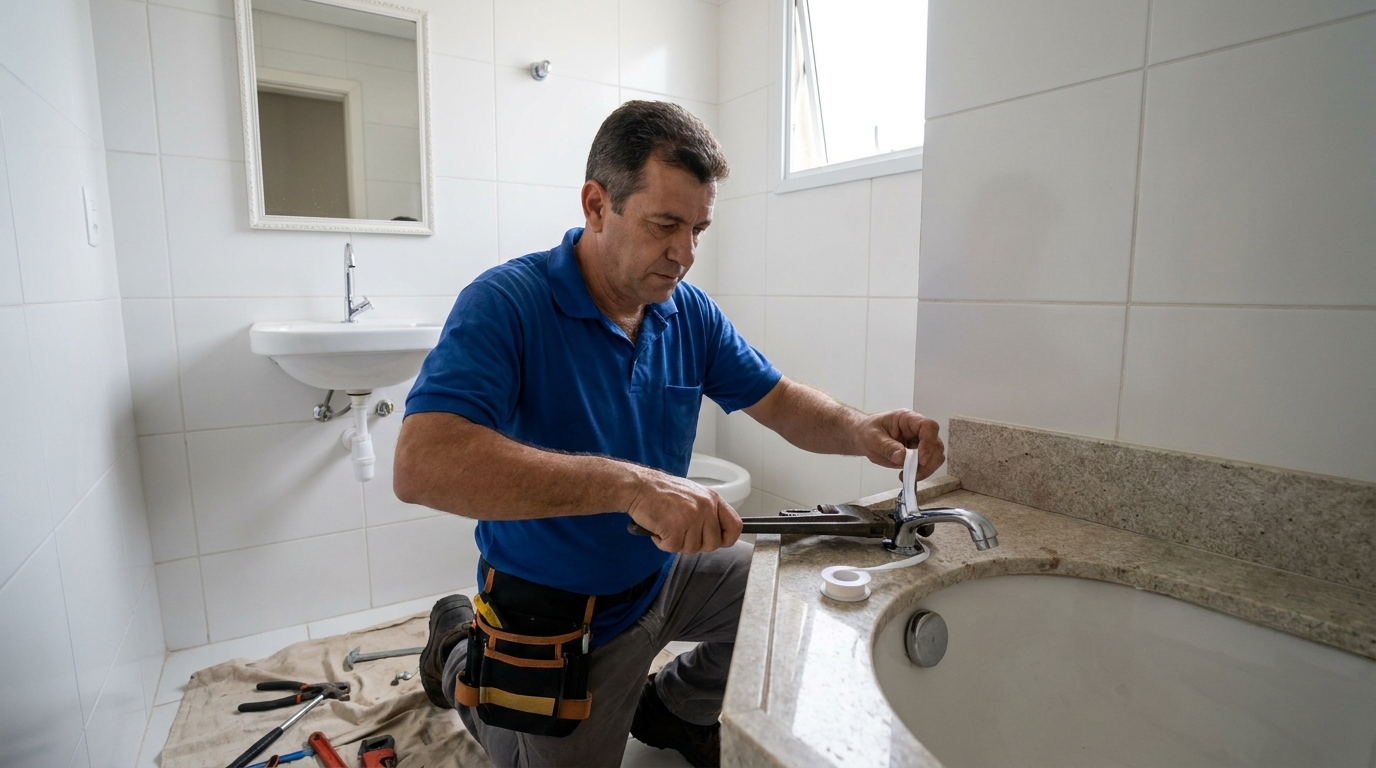Instalação de torneira de cozinha em Governador Valadares‑MG
